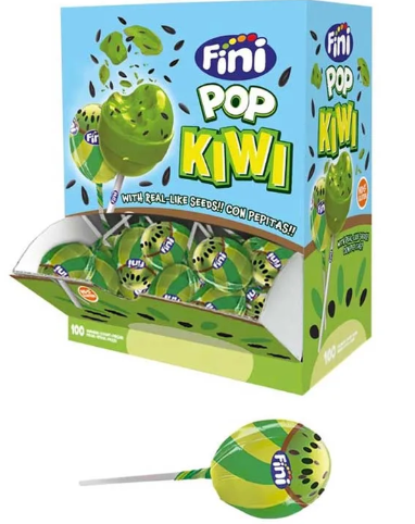 Chupas Fini Pop Kiwi 100u