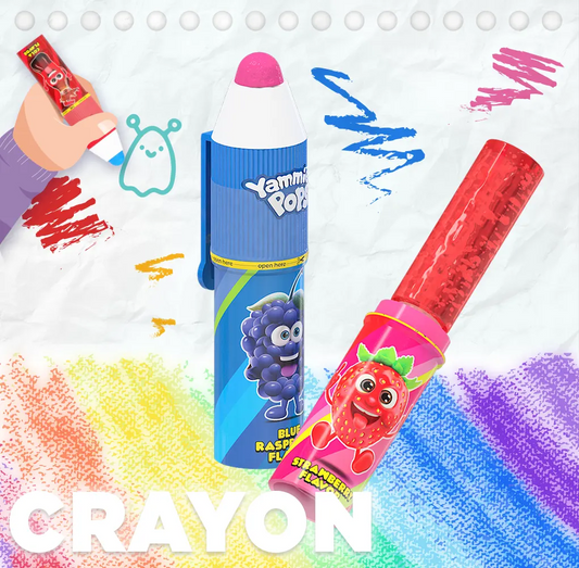 Chupas Push Crayons Pop Yammiez 20u