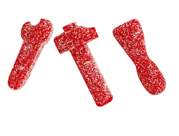 Gomas Ferramentas Morango super ácidas 1kg - Fini