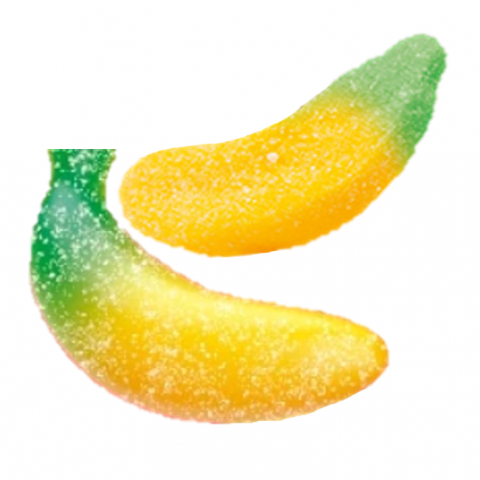 Gomas Bananas açucaradas com recheio 1kg - Fini