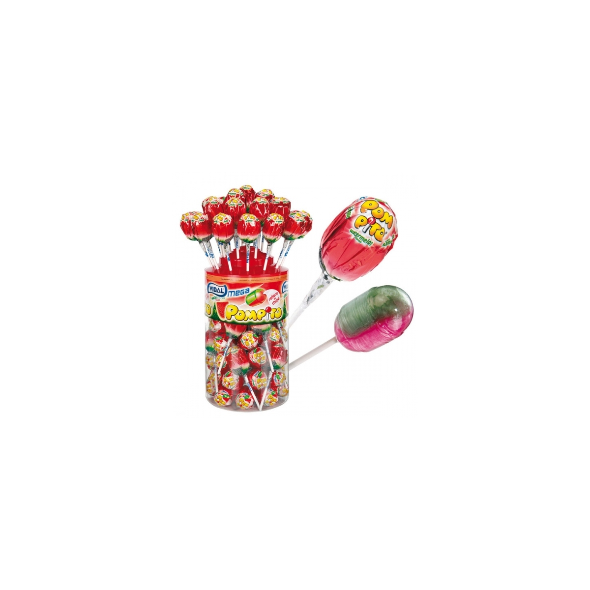 Chupas Mega Pompito Melancia 40u