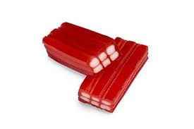 Gomas Tijolos Morango Brilho 250u - Vidal