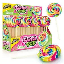 Chupas Artesanais Mike Swirl Pop Johny Bee 24u