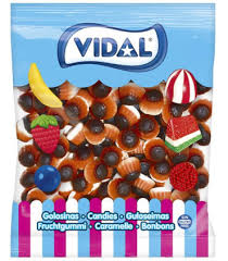 Gomas Pudim Flan Brilho 1kg  Vidal