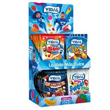 Lote Expositor Saquetas 90g Vidal 28+4