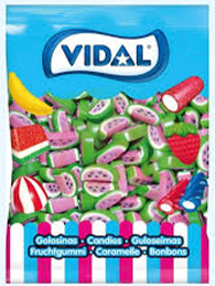 Gomas Talhadas Melancia Brilho 250u - Vidal