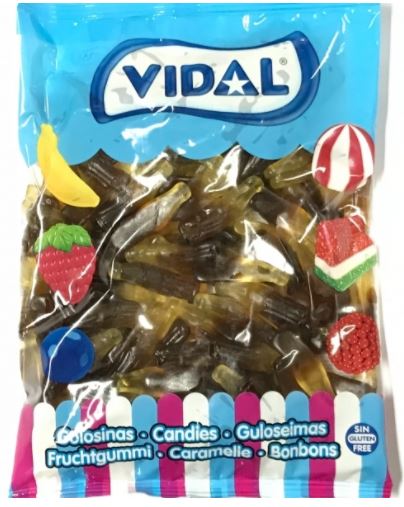 Gomas Garrafas Cola Light 1 kg - Vidal