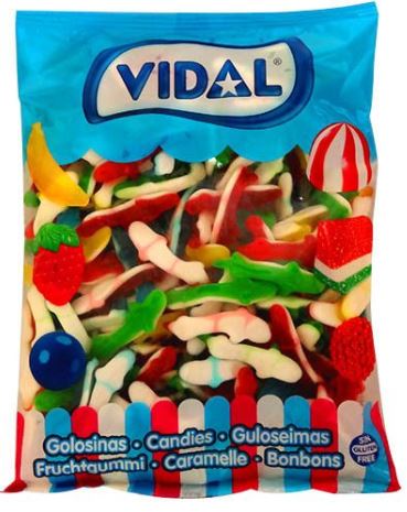 Gomas Tubarões Sortidos kg - Vidal