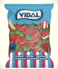 Gomas Morangos XXL Pica 1kg - Vidal