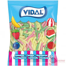 Gomas Minhocas Ácidas 250u - Vidal