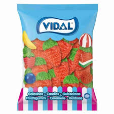 Gomas Morangos XXL Brilho 1kg - Vidal