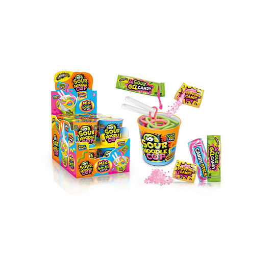 Noodles Cup Candy Sour Johny Bee 12u