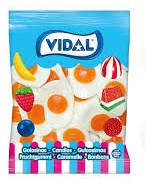 Gomas Ovos Estrelados XXL 1kg - Vidal