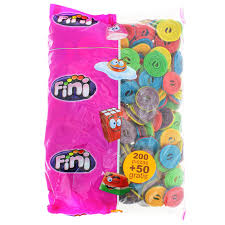 Gomas Espirais Bicolores 250u - Fini