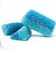 Gomas Talhadas Azuis de Framboesa super pica 1kg - Damel