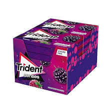 Pastilhas Trident Senses Frutos do Bosque 12u