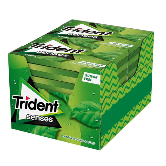 Pastilhas Trident Senses Rainforest Mint  12u