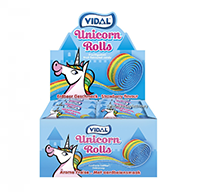 Gomas Unicórnio Rolls Belts embaladas 24u - Vidal