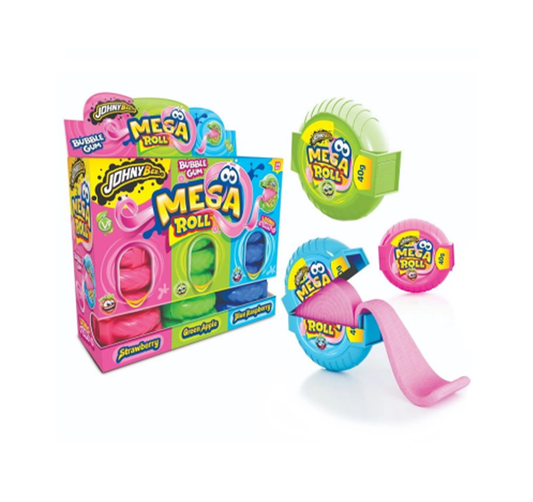 Pastilhas Johny Bee Mega Crazy Roll 24u