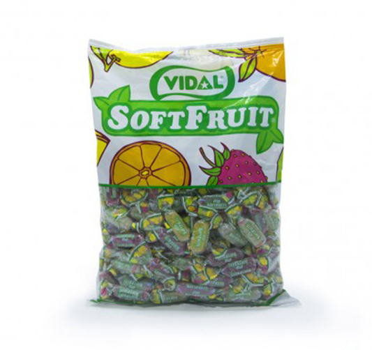Gomas Soft Fruit açúcar embaladas 1kg - Vidal